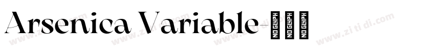 Arsenica Variable字体转换